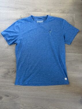 Marine Layer Sport Blue Short Sleeve Palm Tee